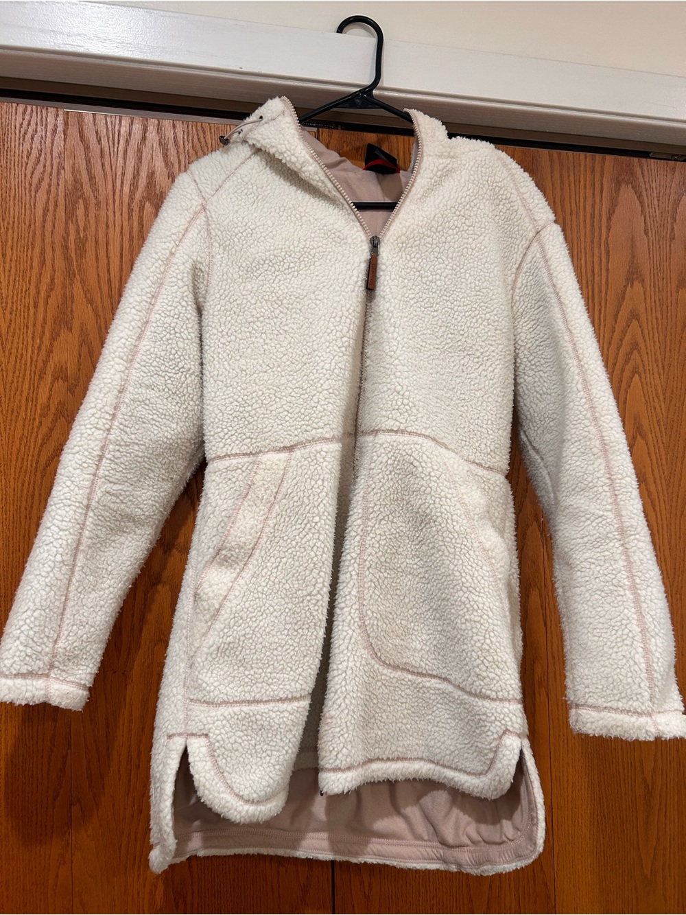 Gerry Weber Cream Sherpa Hooded Puffer Coat
